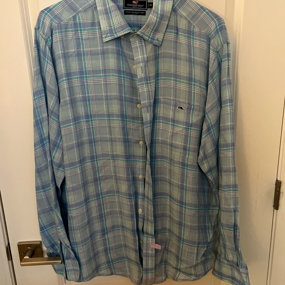 Vineyard Vines Linen Classic Fit Tucker Shirt Men’s